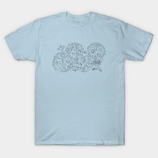 Hope Is the Thing With Feathers - Circular Gallifreyan T-Shirt